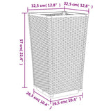Plantenbakken 32,5X32,5X57 Cm Polypropeen