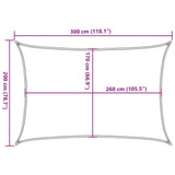 Zonnezeil 3X2 M 100% Polyester Oxford Kleurig Zand