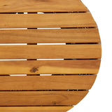 Tuinbijzettafel Trommelvormig Poly Rattan En Massief Hout