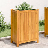 Plantenbak Met Voering 84X42X100 Cm Massief Acaciahout