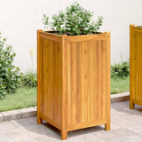 Plantenbak Met Voering 84X42X100 Cm Massief Acaciahout