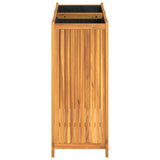 Plantenbak Met Voering 84X42X100 Cm Massief Acaciahout