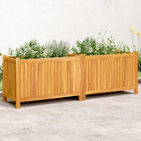 Plantenbak Met Voering 84X42X100 Cm Massief Acaciahout