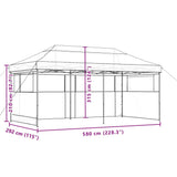 Partytent Inklapbaar Pop-Up Bruin