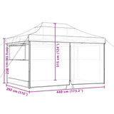 Partytent Inklapbaar Pop-Up Oranje