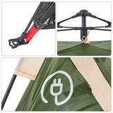 Tent Snelontgrendeling Groen