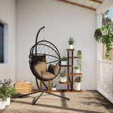 Hangstoel Met Standaard Rattan En Staal