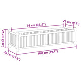 Plantenbak 100X30X25 Cm Bamboe