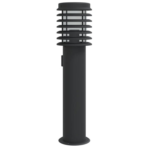 Buitenvloerlamp 60 Cm Roestvrijstaal Zwart