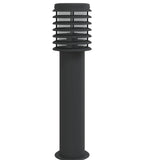 Buitenvloerlamp 60 Cm Roestvrijstaal Zwart