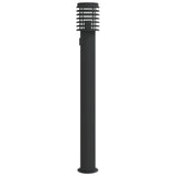 Buitenvloerlamp 110 Cm Roestvrijstaal Zwart