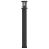 Buitenvloerlamp 110 Cm Roestvrijstaal Zwart