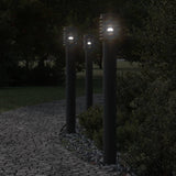 Buitenvloerlamp 110 Cm Roestvrijstaal Zwart