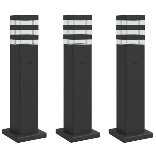 Buitenvloerlampen Aluminium Zwart