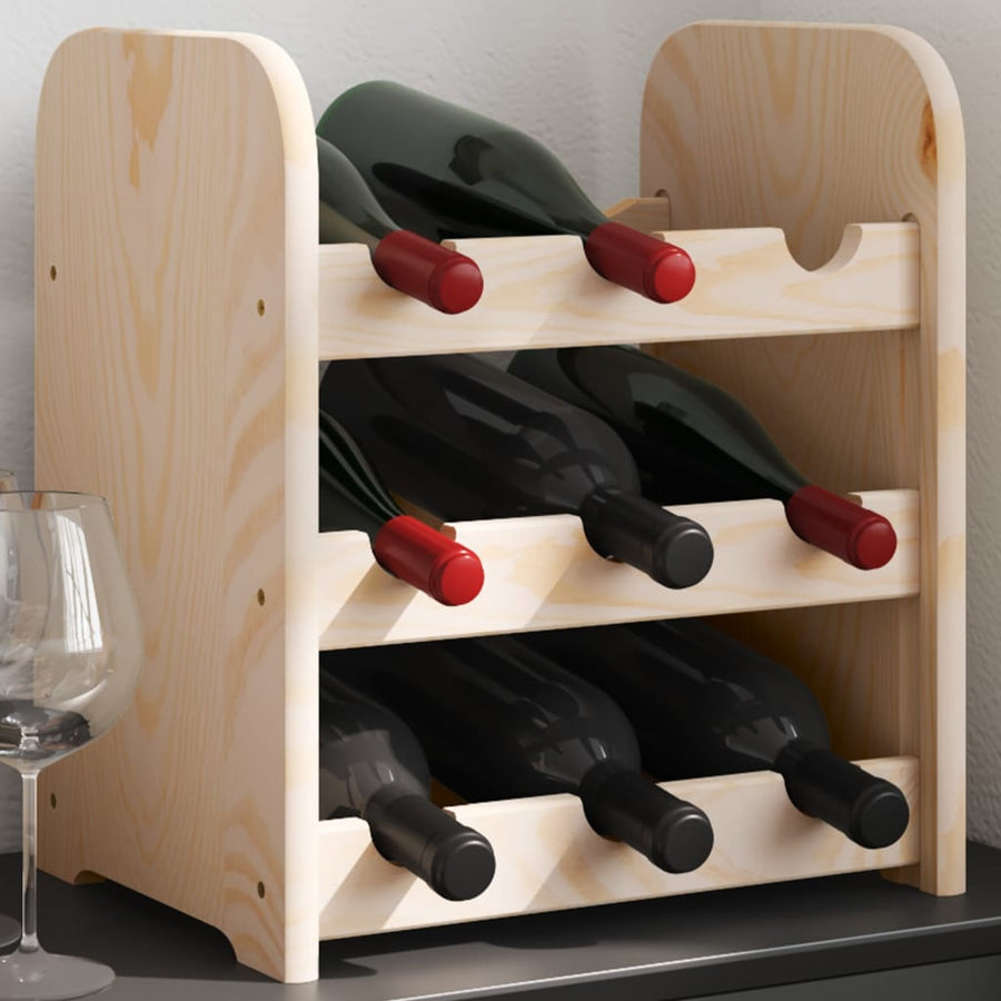 Wijnrek 67,5X25X60 Cm Massief Grenenhout