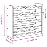 Wijnrek 67,5X25X60 Cm Massief Grenenhout