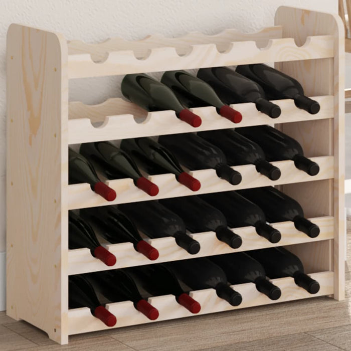Wijnrek 67,5X25X60 Cm Massief Grenenhout
