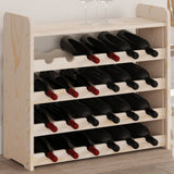 Wijnrek 67,5X25X60 Cm Massief Grenenhout