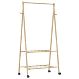 Kledingrek Met Schappen En Wielen 96X45,5X155,5 Cm