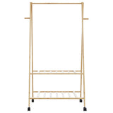 Kledingrek Met Schappen En Wielen 96X45,5X155,5 Cm