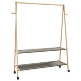 Kledingrek Met Schappen En Wielen 96X45,5X155,5 Cm