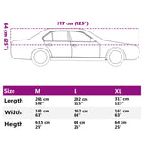 Vida Autohoes Half Met Haken Peva Zilverkleurig