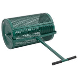 Compoststrooier 75L Ø40X60 Cm Staal Groen Acaciahout (Naturel)