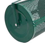 Compoststrooier 75L Ø40X60 Cm Staal Groen Acaciahout (Naturel)