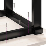 Salontafel Massief Grenenhout En Staal