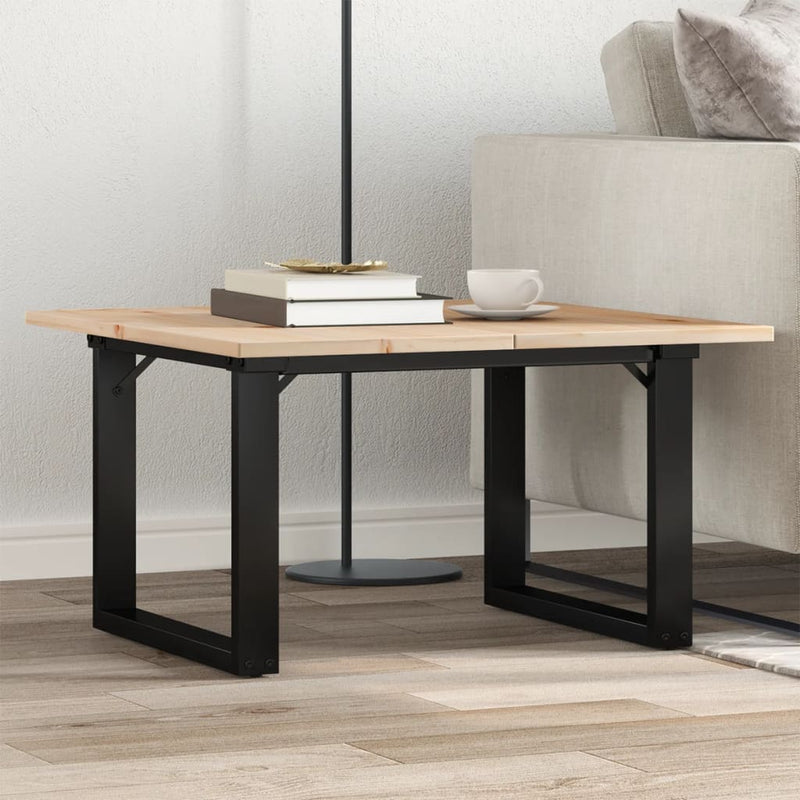 Salontafel Massief Grenenhout En Staal