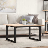 Salontafel Massief Grenenhout En Staal