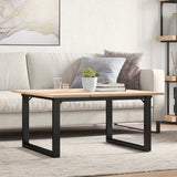 Salontafel Massief Grenenhout En Staal