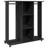 Kledingkast Met Wielen 102X38X110 Cm Bewerkt Hout