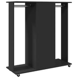 Kledingkast Met Wielen 102X38X110 Cm Bewerkt Hout