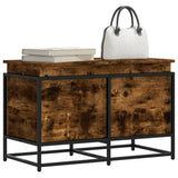 Opbergbox Met Deksel 100X40X51,5 Cm Bewerkt Hout Gerookt Eiken