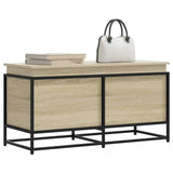 Opbergbox Met Deksel 100X40X51,5 Cm Bewerkt Hout Sonoma Eiken