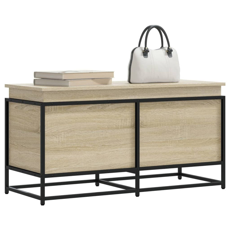 Opbergbox Met Deksel 100X40X51,5 Cm Bewerkt Hout Sonoma Eiken