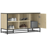 Schoenenbank 100X40X53,5Cm Bewerkt Hout En Metaal