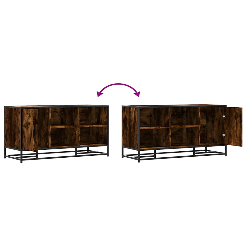 Schoenenbank 100X40X53,5Cm Bewerkt Hout En Metaal