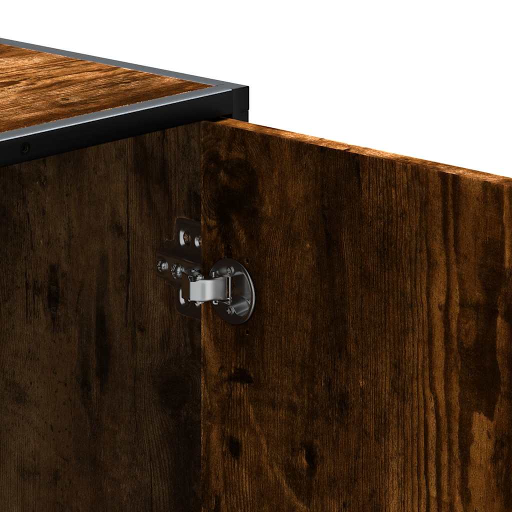 Schoenenbank 100X40X53,5Cm Bewerkt Hout En Metaal