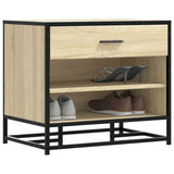 Schoenenbank 60X40X53,5 Cm Bewerkt Hout En Metaal