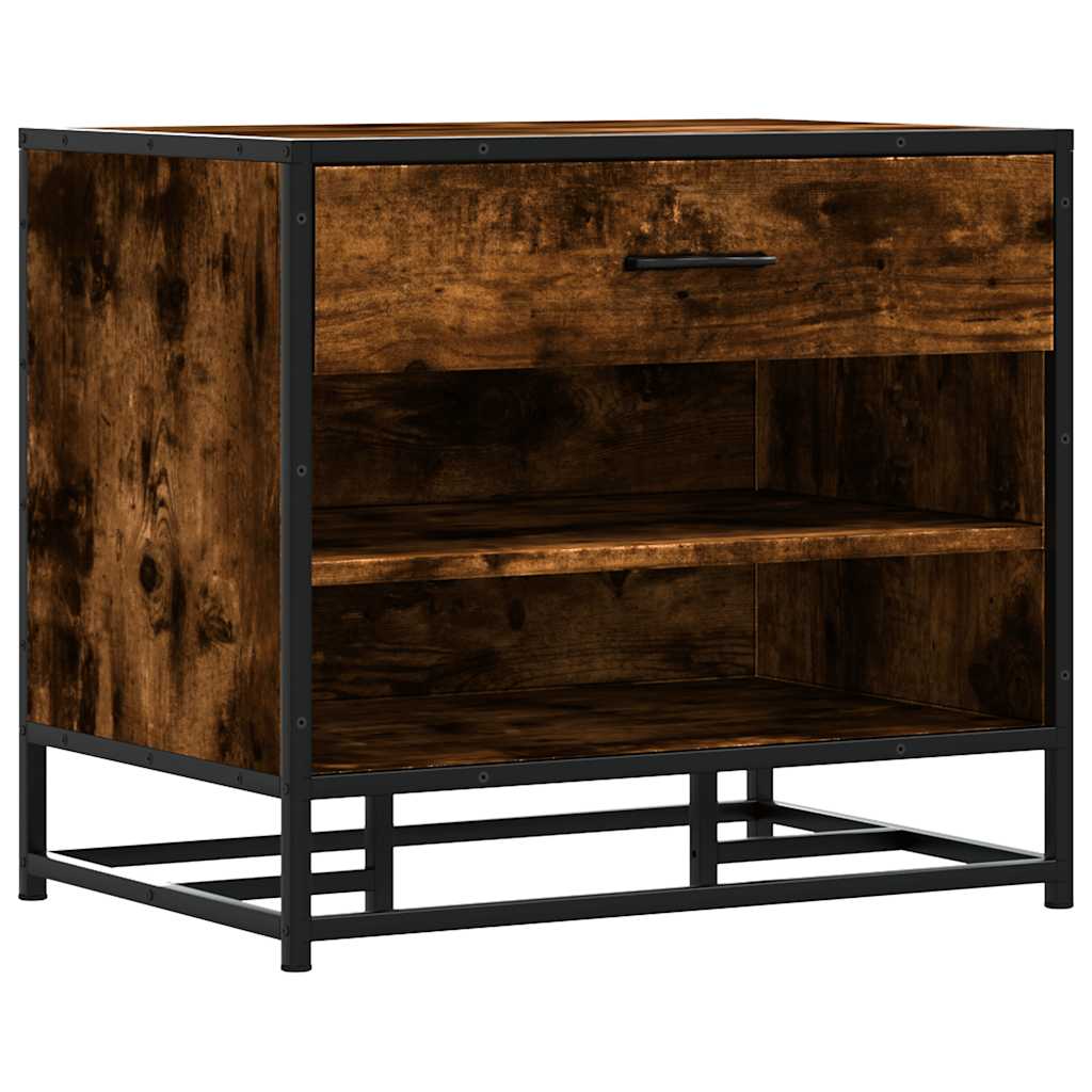 Schoenenbank 60X40X53,5 Cm Bewerkt Hout En Metaal