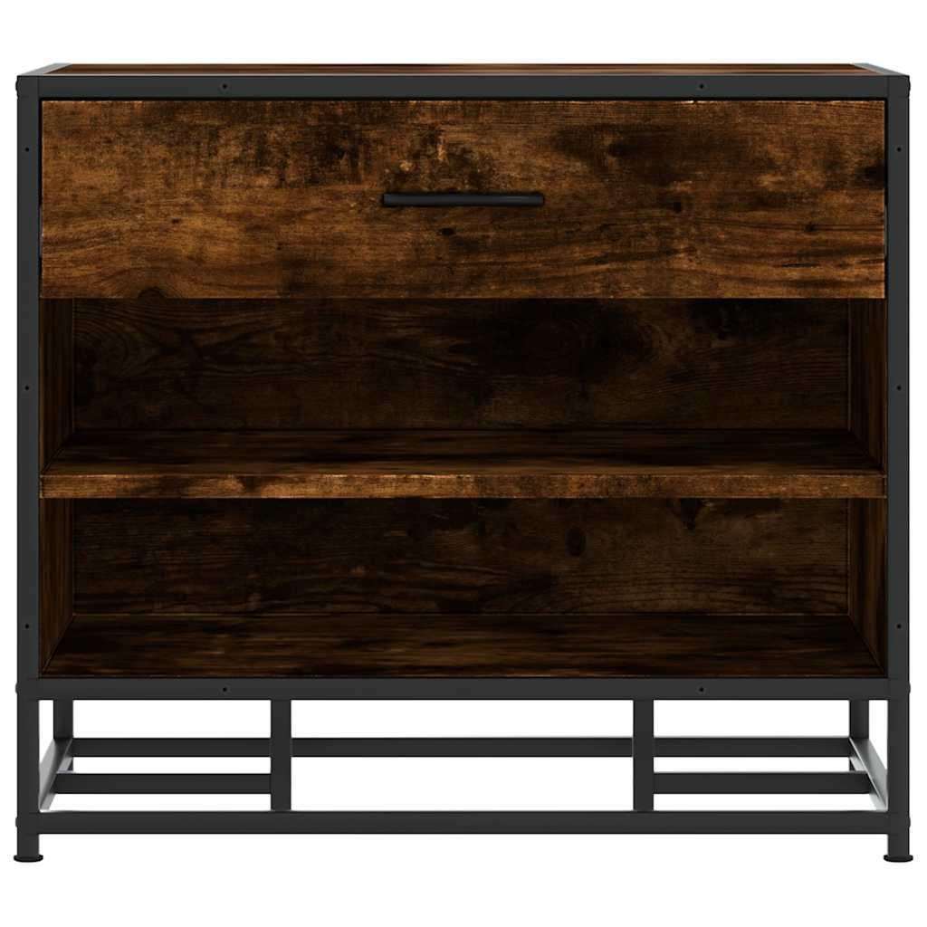 Schoenenbank 60X40X53,5 Cm Bewerkt Hout En Metaal