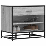 Schoenenbank 60X40X53,5 Cm Bewerkt Hout En Metaal