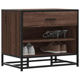 Schoenenbank 60X40X53,5 Cm Bewerkt Hout En Metaal