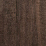 Schoenenbank 80X40X53,5 Cm Bewerkt Hout En Metaal Bruin Eiken