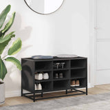 Schoenenbank 84X40X53,5 Cm Bewerkt Hout En Metaal
