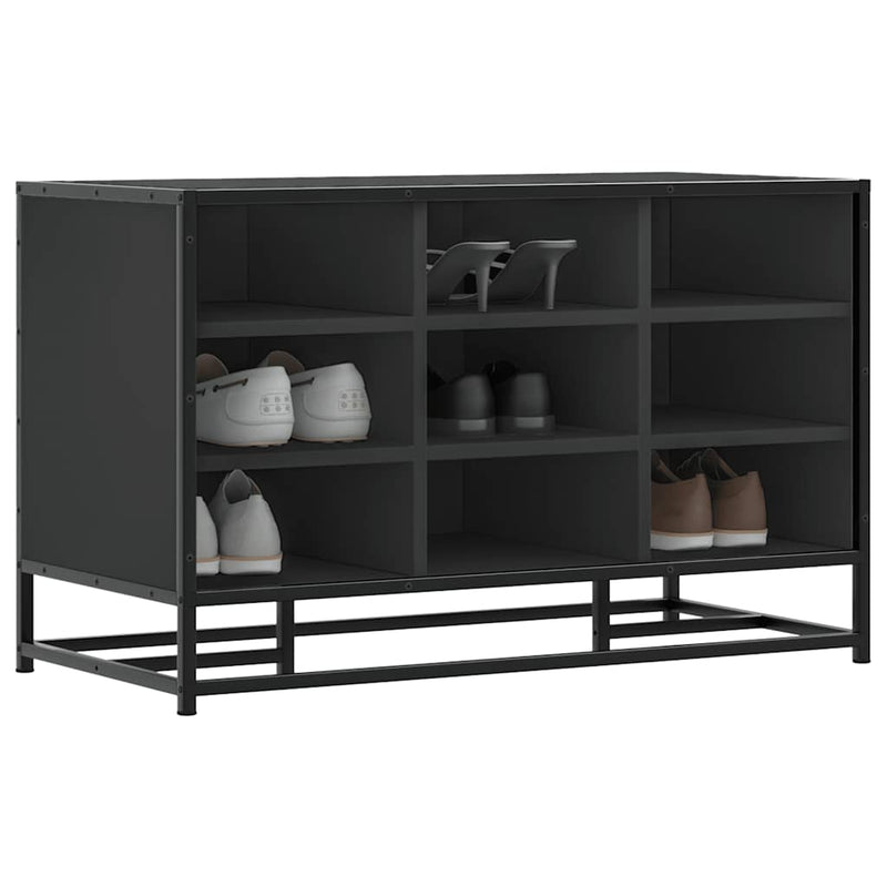 Schoenenbank 84X40X53,5 Cm Bewerkt Hout En Metaal