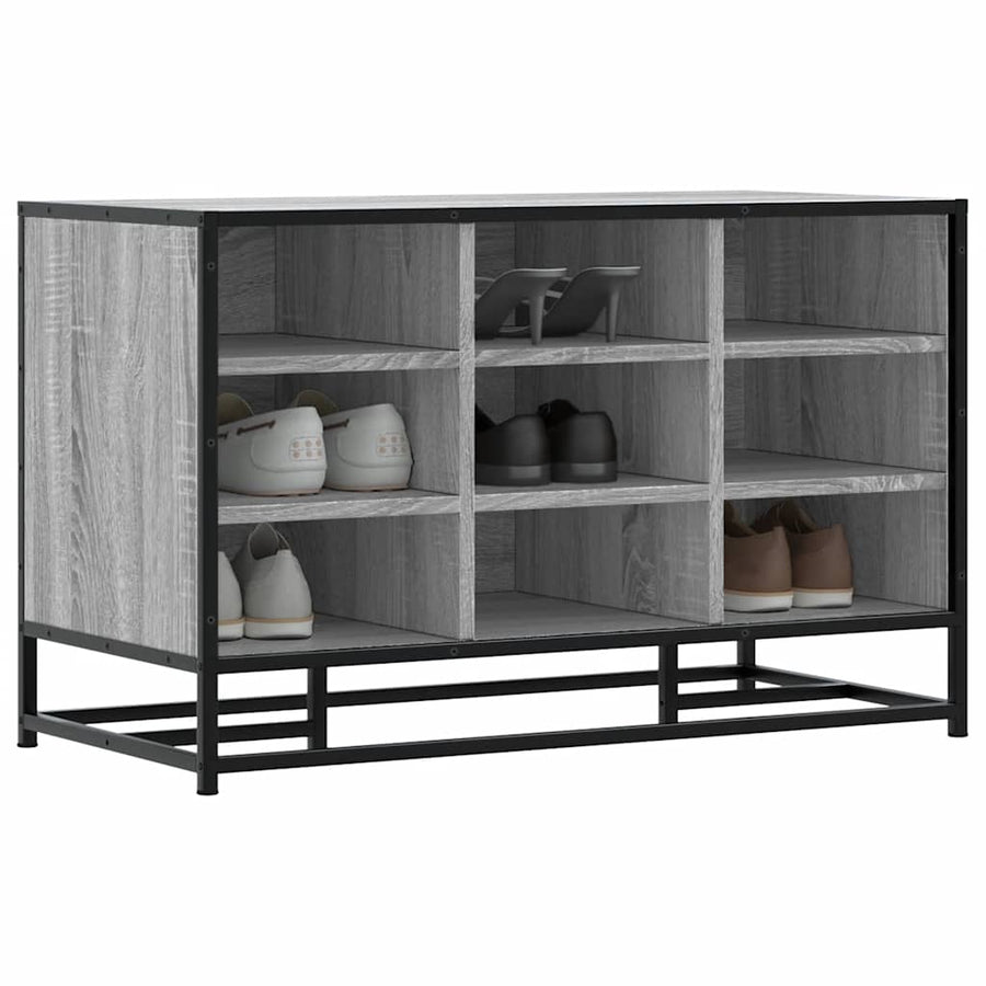 Schoenenbank 84X40X53,5 Cm Bewerkt Hout En Metaal
