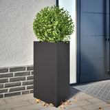 Plantenbakken Driehoek Staal Wit